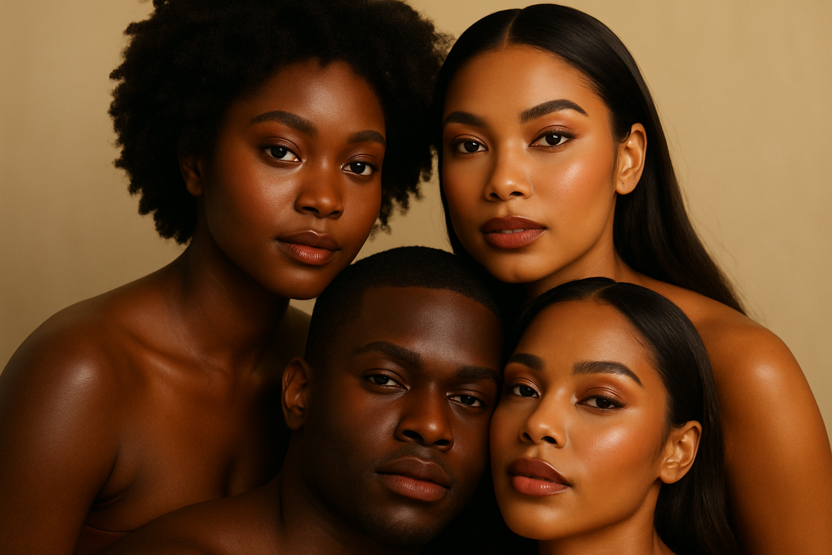 Inclusive makeup for deep skin tones shade guide — Origin Beauty