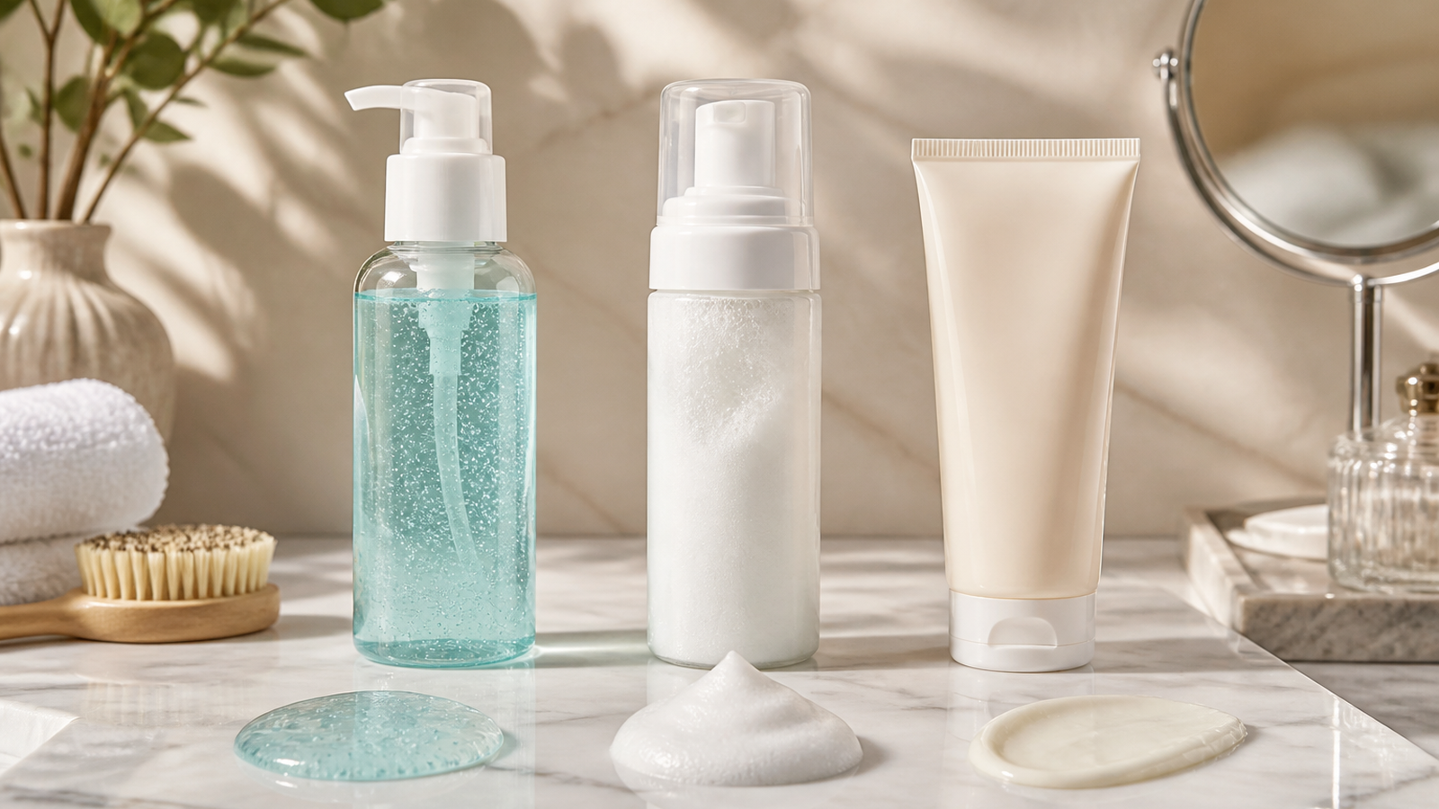 Origin Beauty Comparing Facial Cleansers: Gel vs Foam vs Cream for American Skin guide image for United States (USA) shoppers