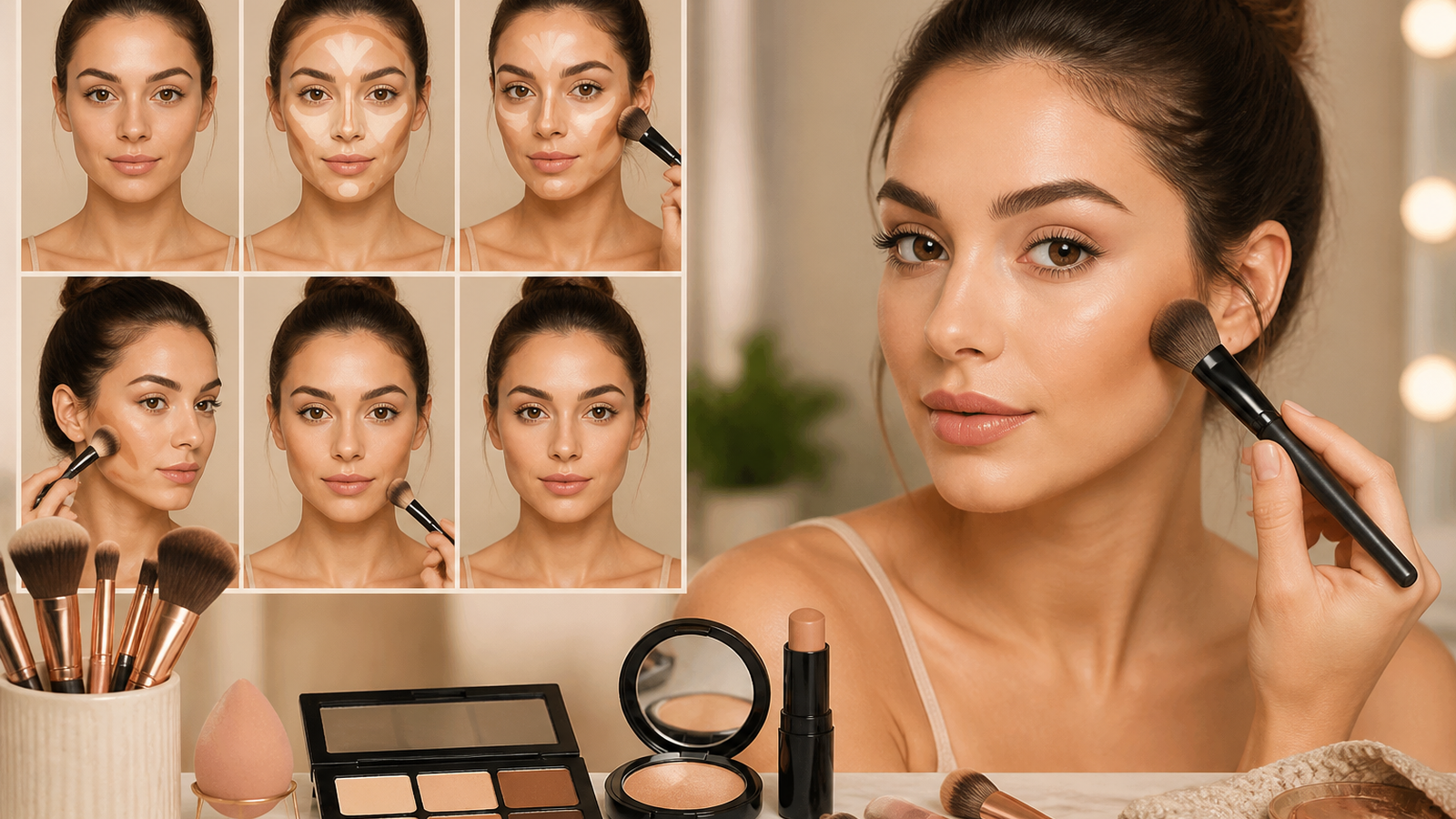 Origin Beauty Step-by-Step Guide to Contouring with Makeup Accessories for Beginners guide image for United States (USA) shoppers
