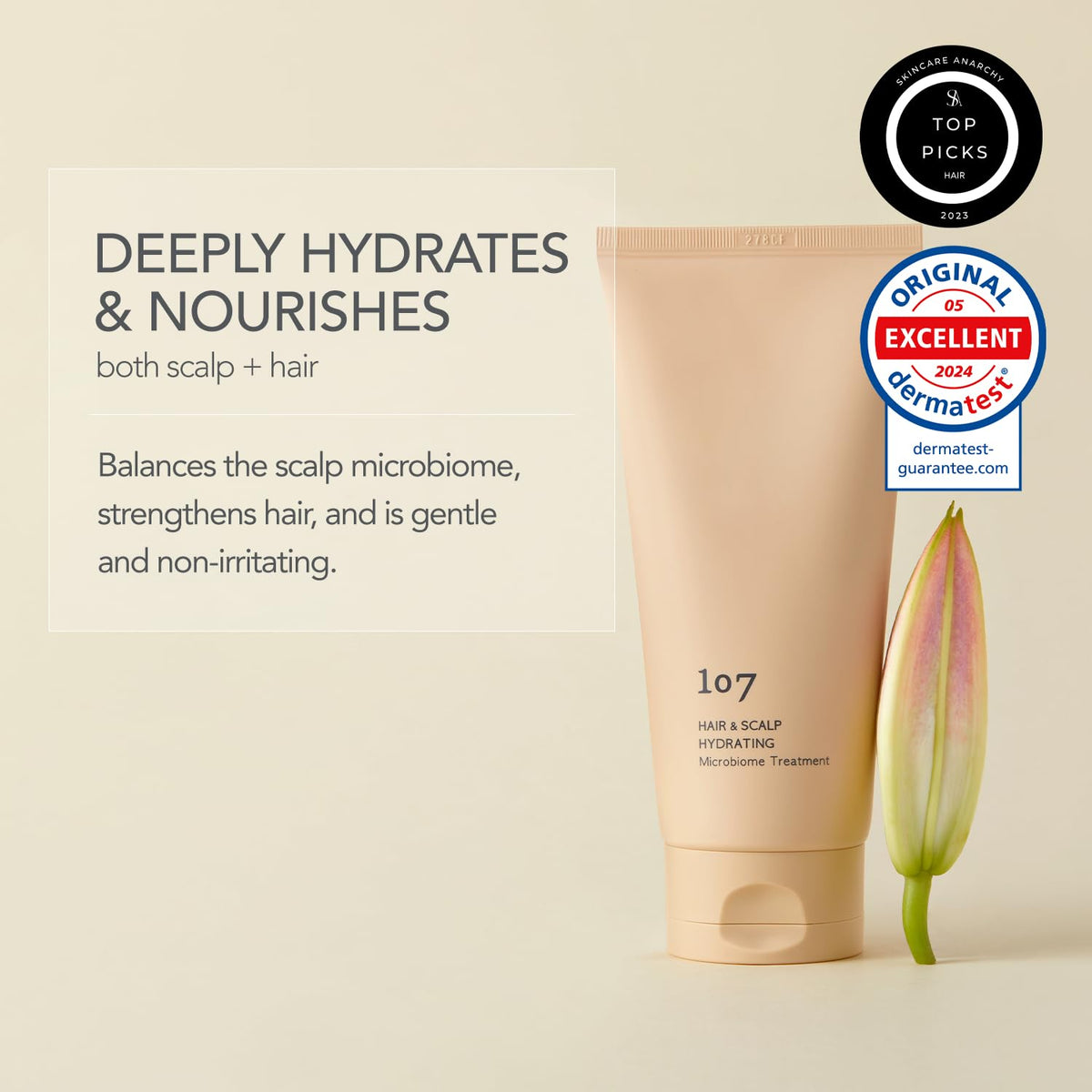 107 close-up of treatment texture highlighting lightweight hydration