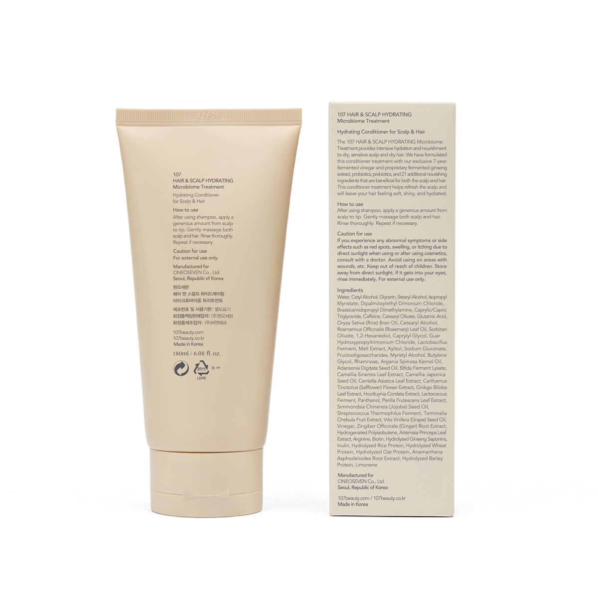 107 product on bathroom shelf in lifestyle scene suggesting daily use