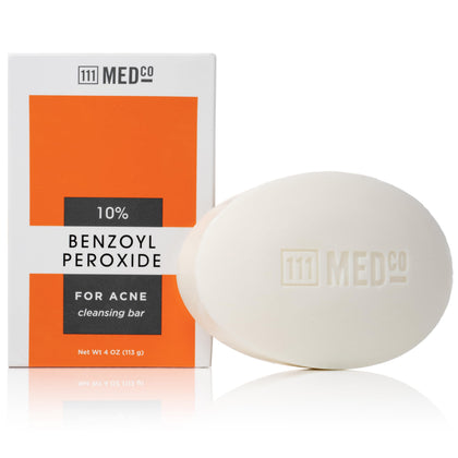 111MedCo front packaging showing medicated acne bar and strength