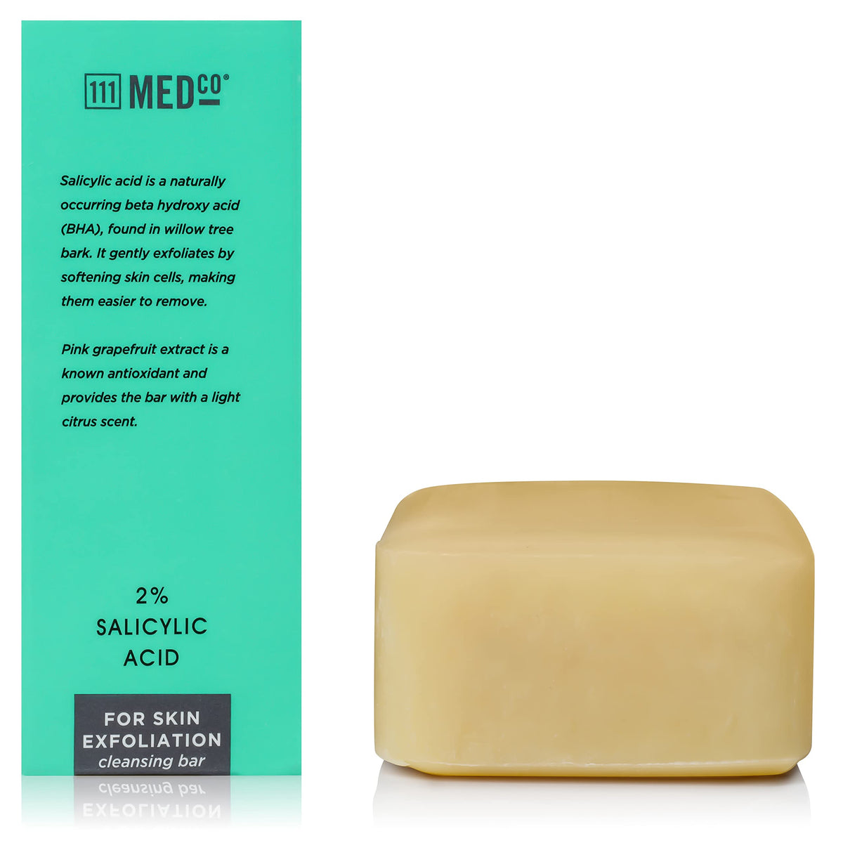 111MedCo bar used with washcloth on face for targeted acne cleansing