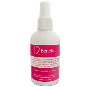 12 Benefits front bottle showing label and compact 6 fl oz size benefit