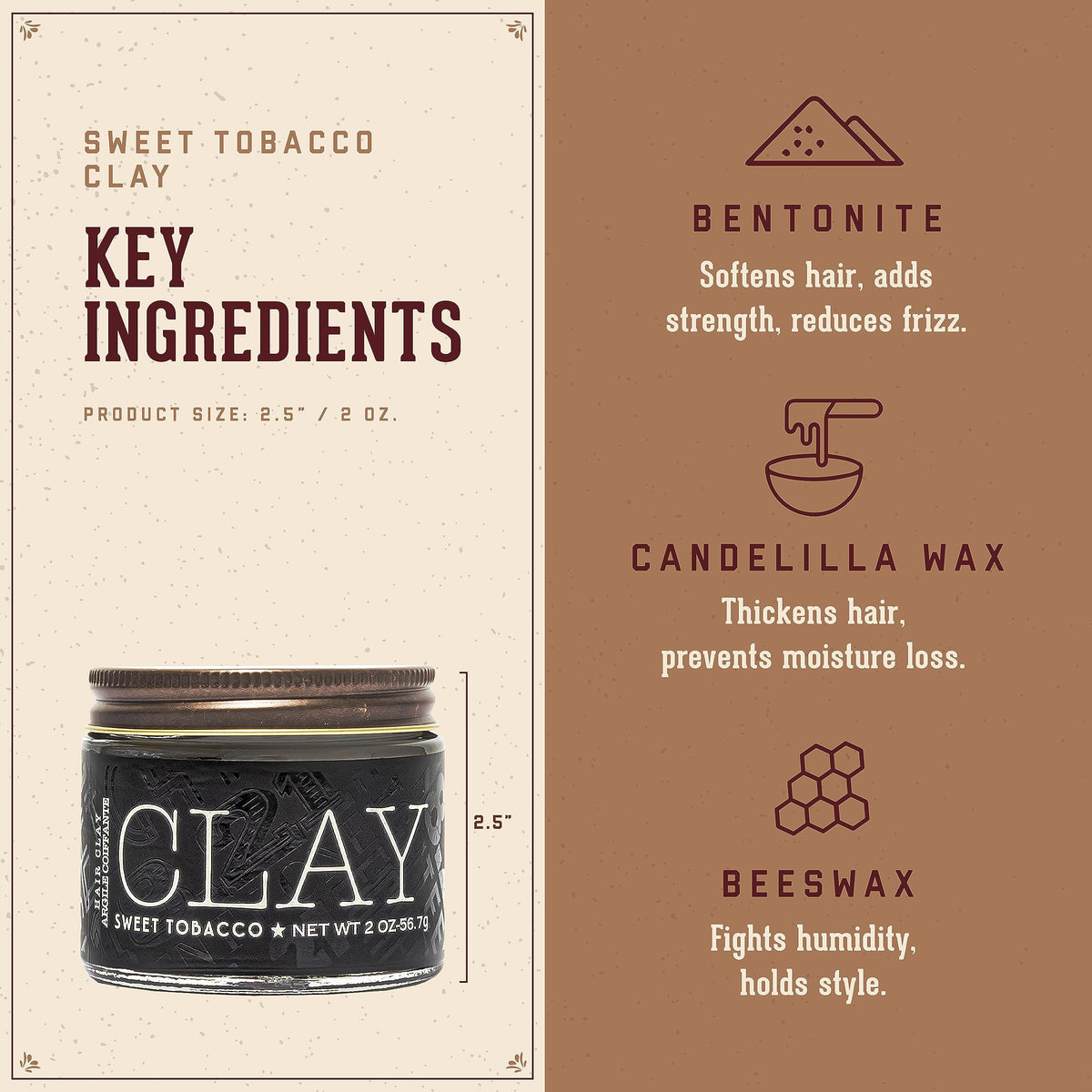 18.21 Man Made clay on hands demonstrating easy warming and spreadability benefit
