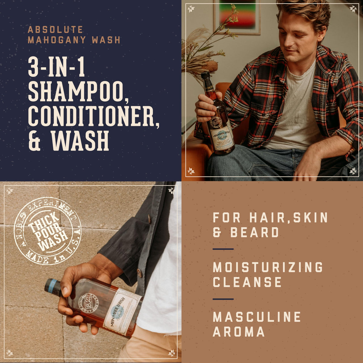 18.21 Man Made rich lather close-up demonstrating cleansing power