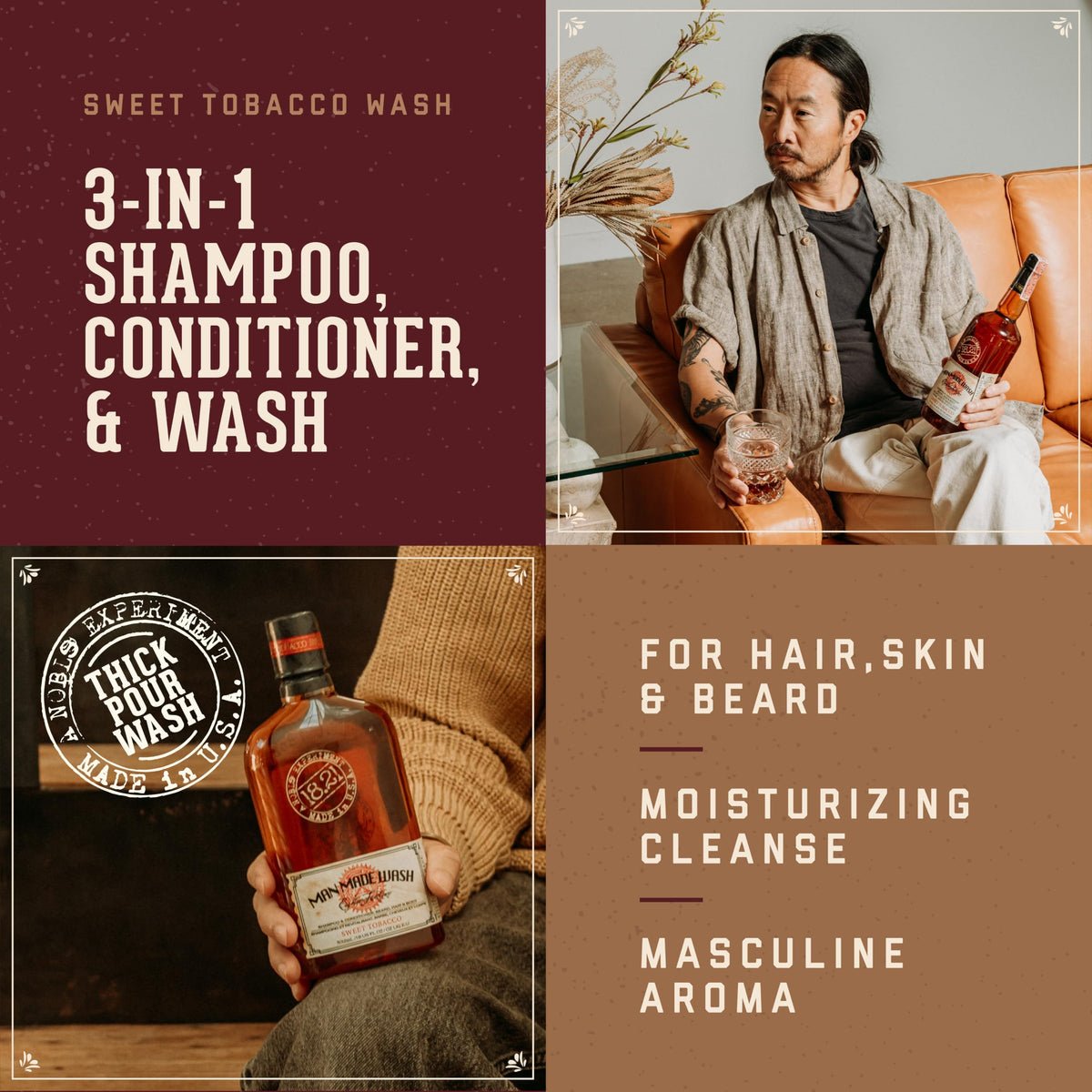 18.21 Man Made rich lather on hand showing deep cleansing and hydration