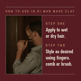 18.21 Man Made styled short hair showing natural matte finish and added texture benefit