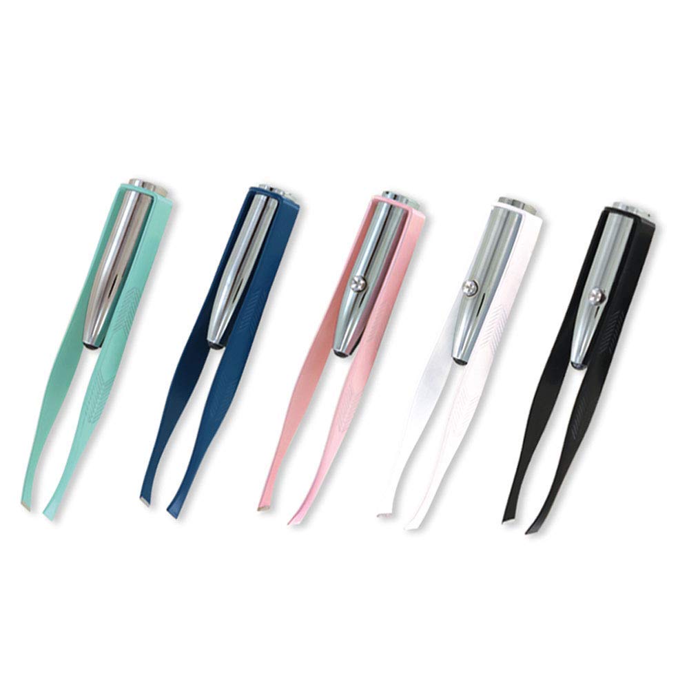 1st Choice tweezers next to a ruler showing compact scale and easy pocket carry