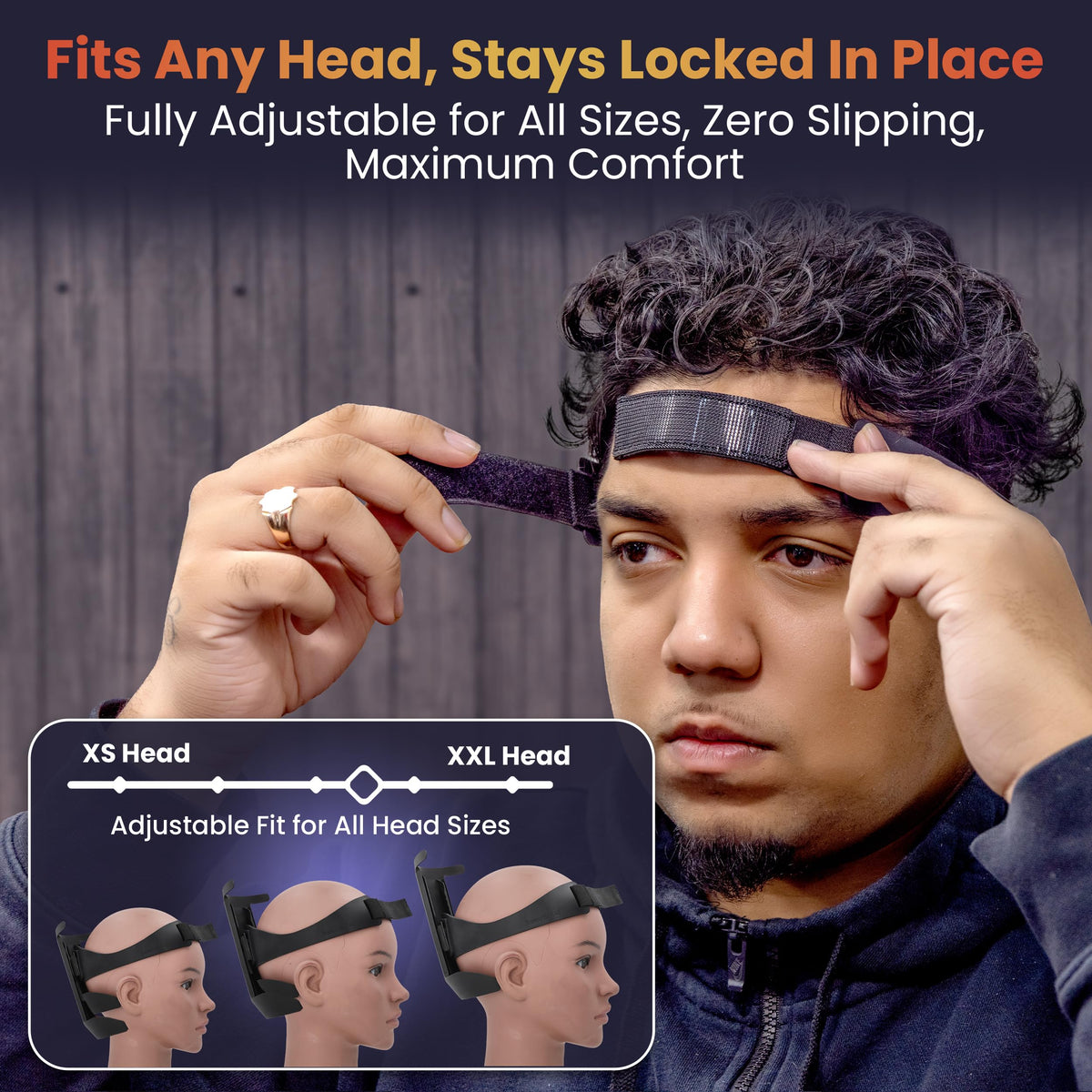 247 Groomed fade guide adjustment detail showing slider for accurate size fit
