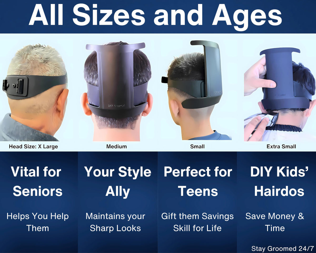 247 Groomed seniors hair trim in action showing comfort and predictable results