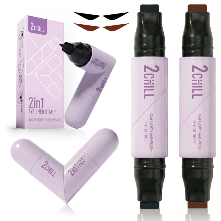 2CHILL dual-ended pen front packaging showing two colors and benefits