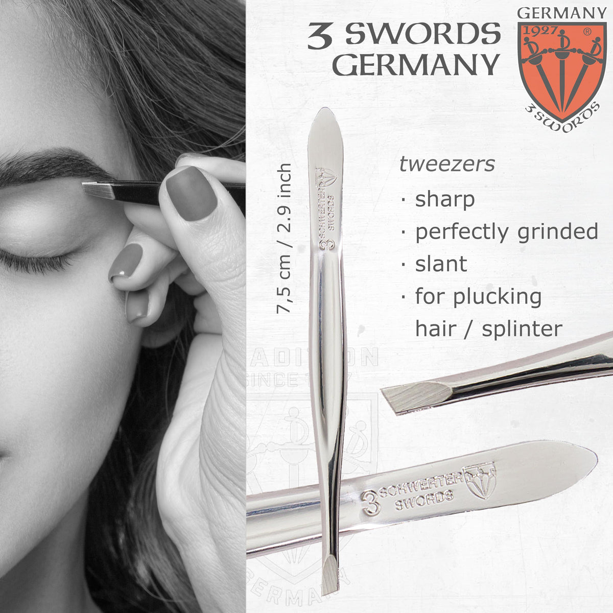 3 Swords toe and finger clipper jaw closeup showing clean cutting edge