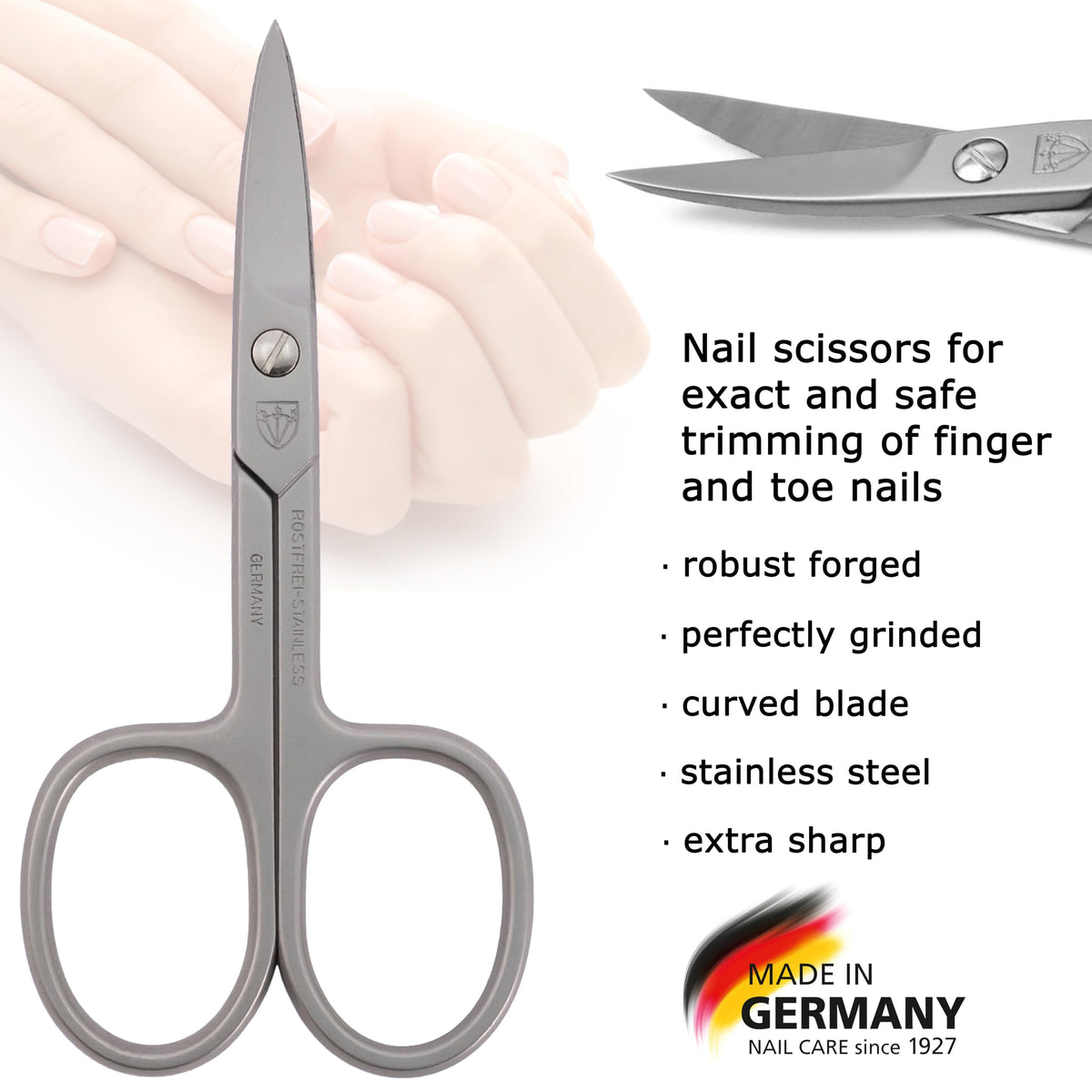 3 Swords Germany close-up of stainless steel blades highlighting precise sharpness benefit