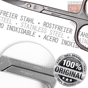 3 Swords Germany scissors trimming cuticle demonstrating clean control benefit