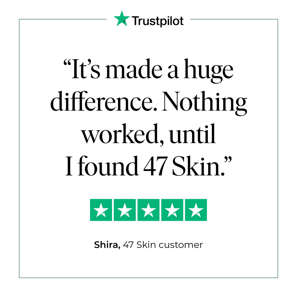 47 Skin label detail showing ingredient name Silver Chitoderm and product benefits