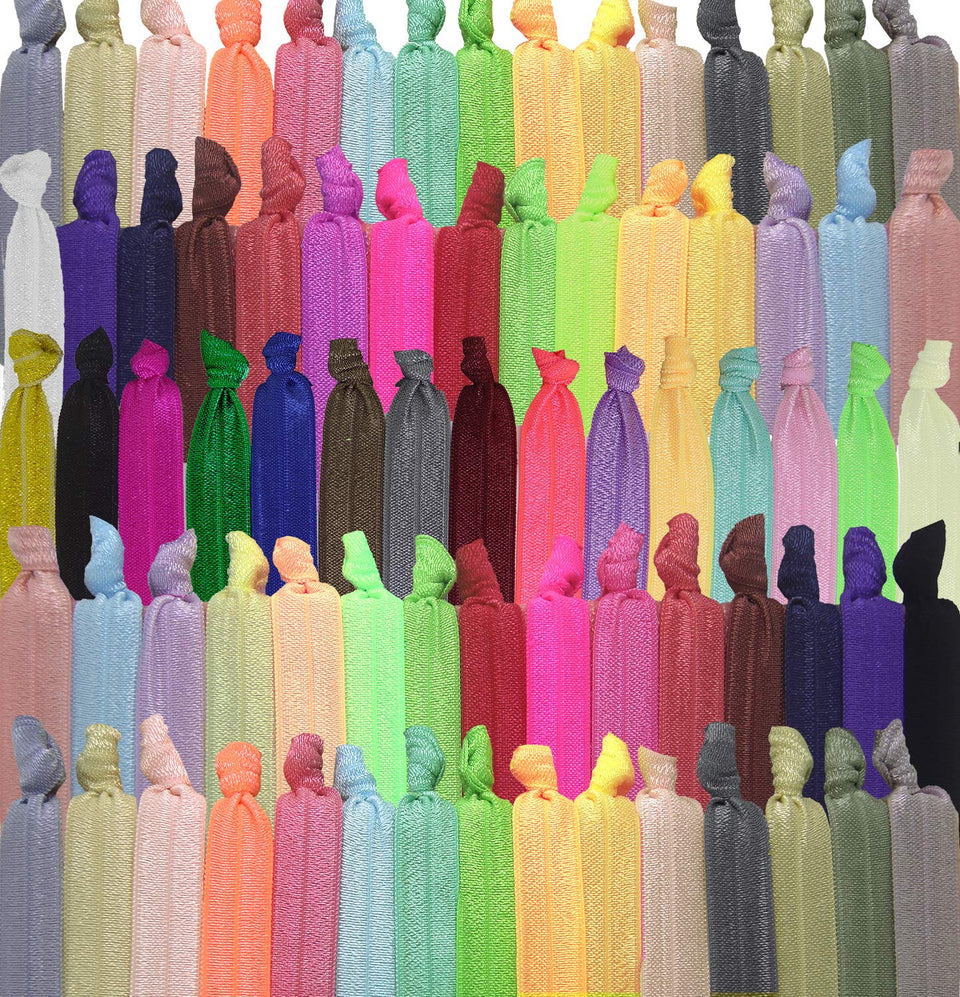 79STYLE front packaging showing 100 no-crease fabric hair ties, great value
