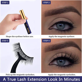 7C SEVENCROWN comparison showing lash length and scale against ruler
