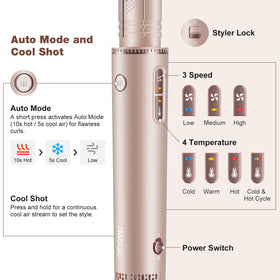 7MAGIC full set of interchangeable attachments for versatile styling benefit