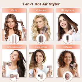 7MAGIC close-up of auto-wrap curler demonstrating effortless curling benefit