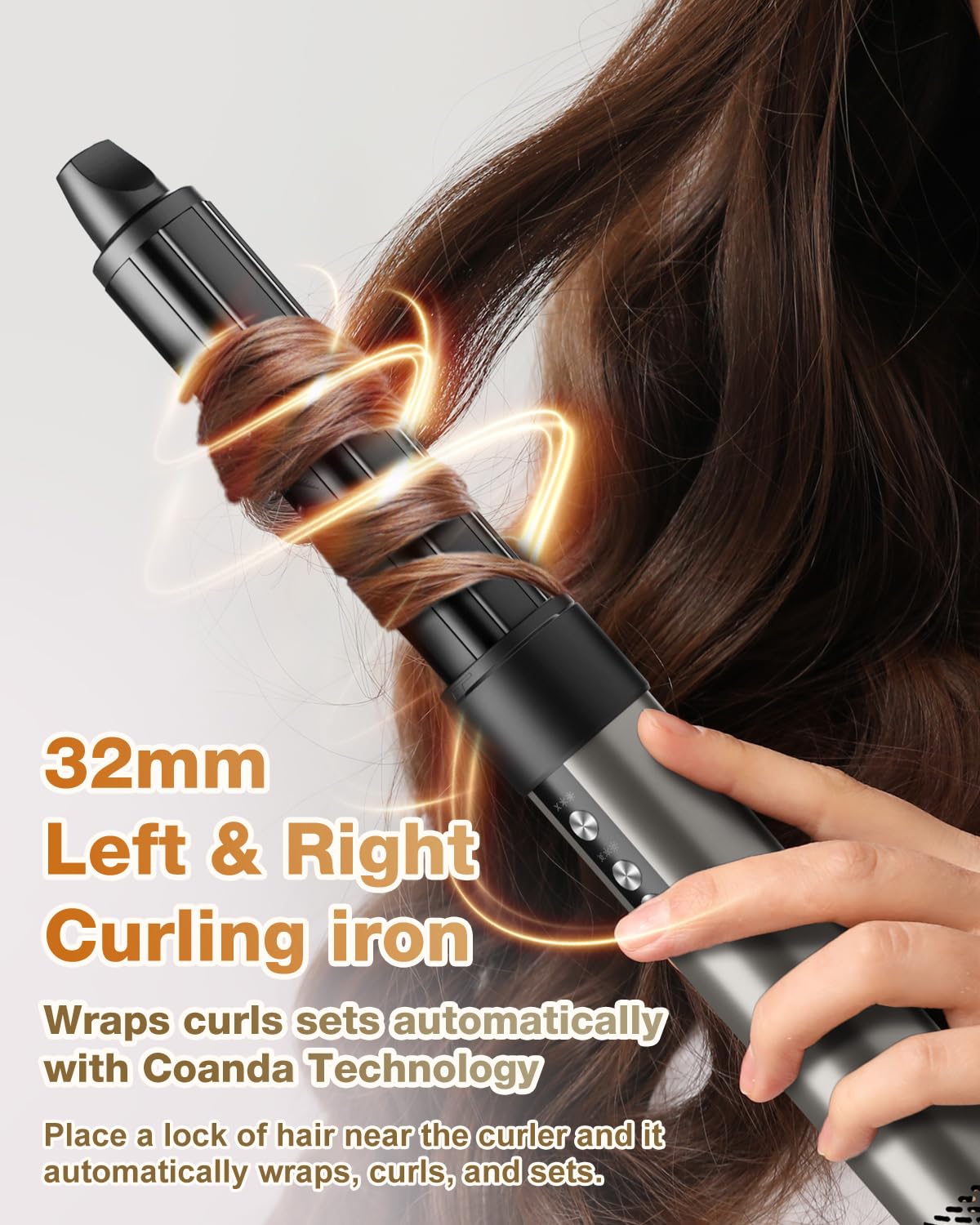 7MAGIC ceramic-coated brush head detail for even heat and smoother finish