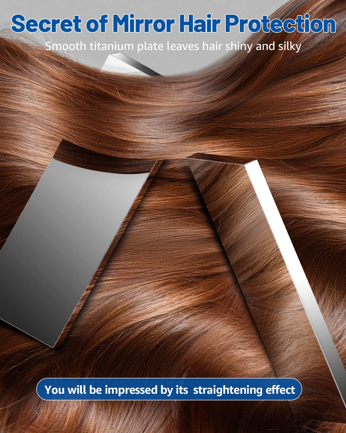 7MAGIC packaged box lifestyle image showing travel-ready dual-voltage straightener as gift option