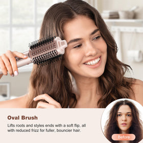 7MAGIC styling in use creating voluminous curls for quick salon-like results