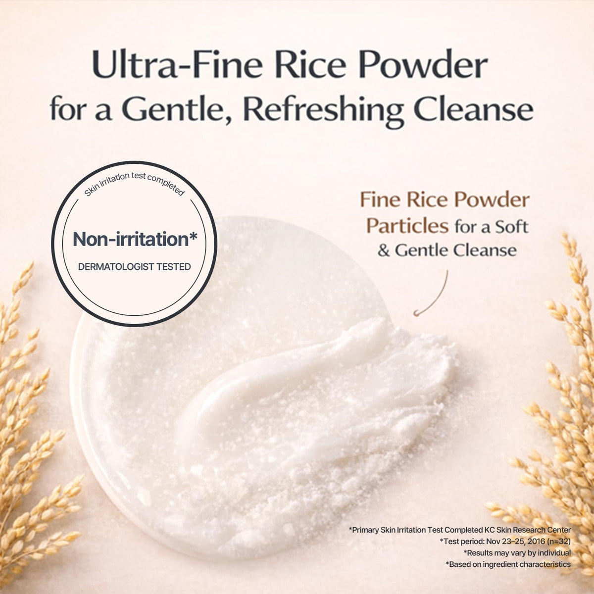 9 wishes product label close-up highlighting rice extract ingredients benefit