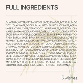 9 wishes used in morning routine scene for refreshed hydrated skin benefit