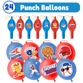 91BALLOONS inflated 18-inch punch balloon next to ruler to show true size and play scale