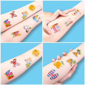 91TATTOOS size comparison with a coin showing scale for easy placement