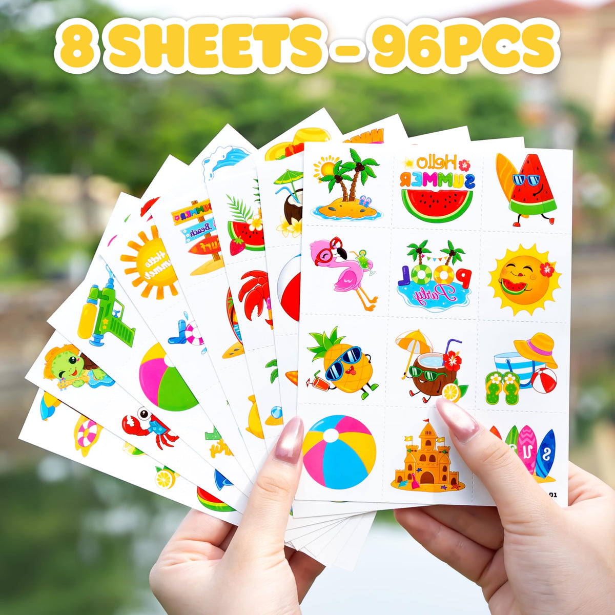 91TATTOOS all eight sheets fanned out showing full design variety benefit