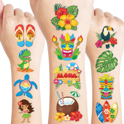 91TATTOOS pack front view showing colorful luau designs and convenience