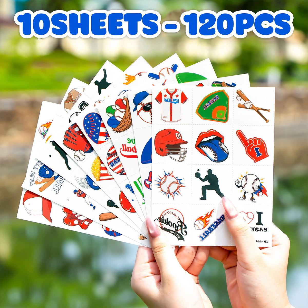 91TATTOOS assortment spread on a party table illustrating favor-ready presentation
