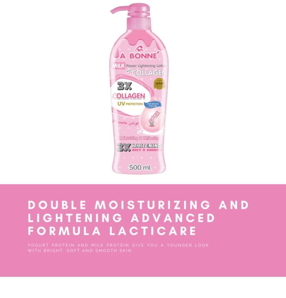 A Bonné lotion spread on skin showing even coverage and non-greasy finish