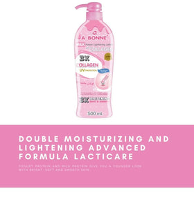 A Bonné lotion spread on skin showing even coverage and non-greasy finish