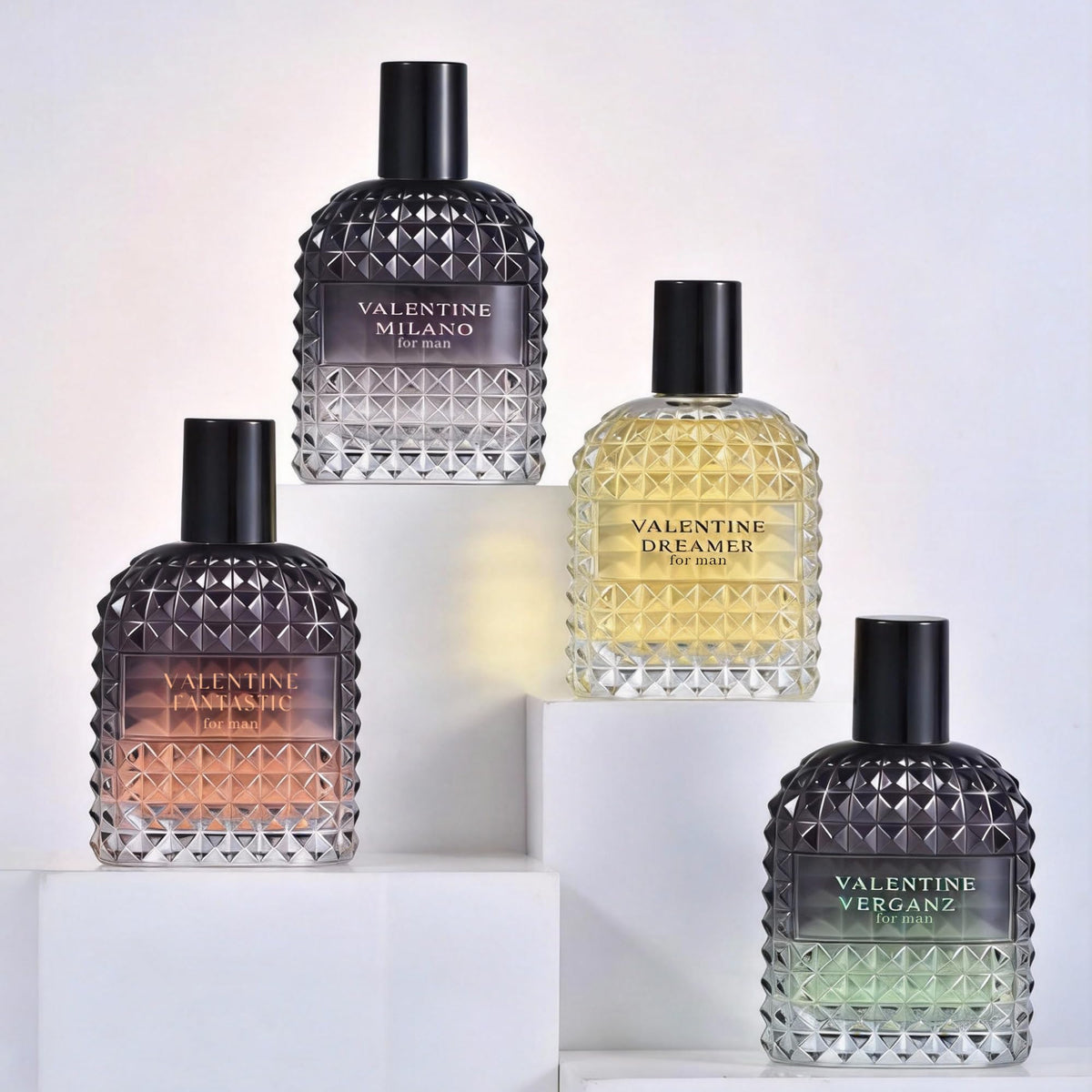 a center lifestyle evening dressing scene showing mood benefit: confident finishing touch