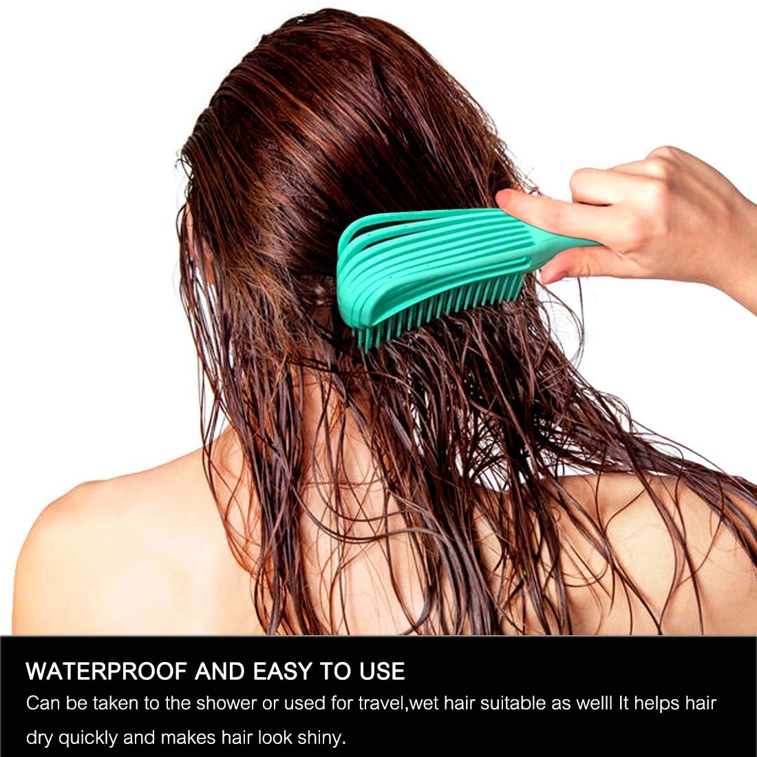 A.DASHER smooth curly hair texture after detangling with visible shine and definition