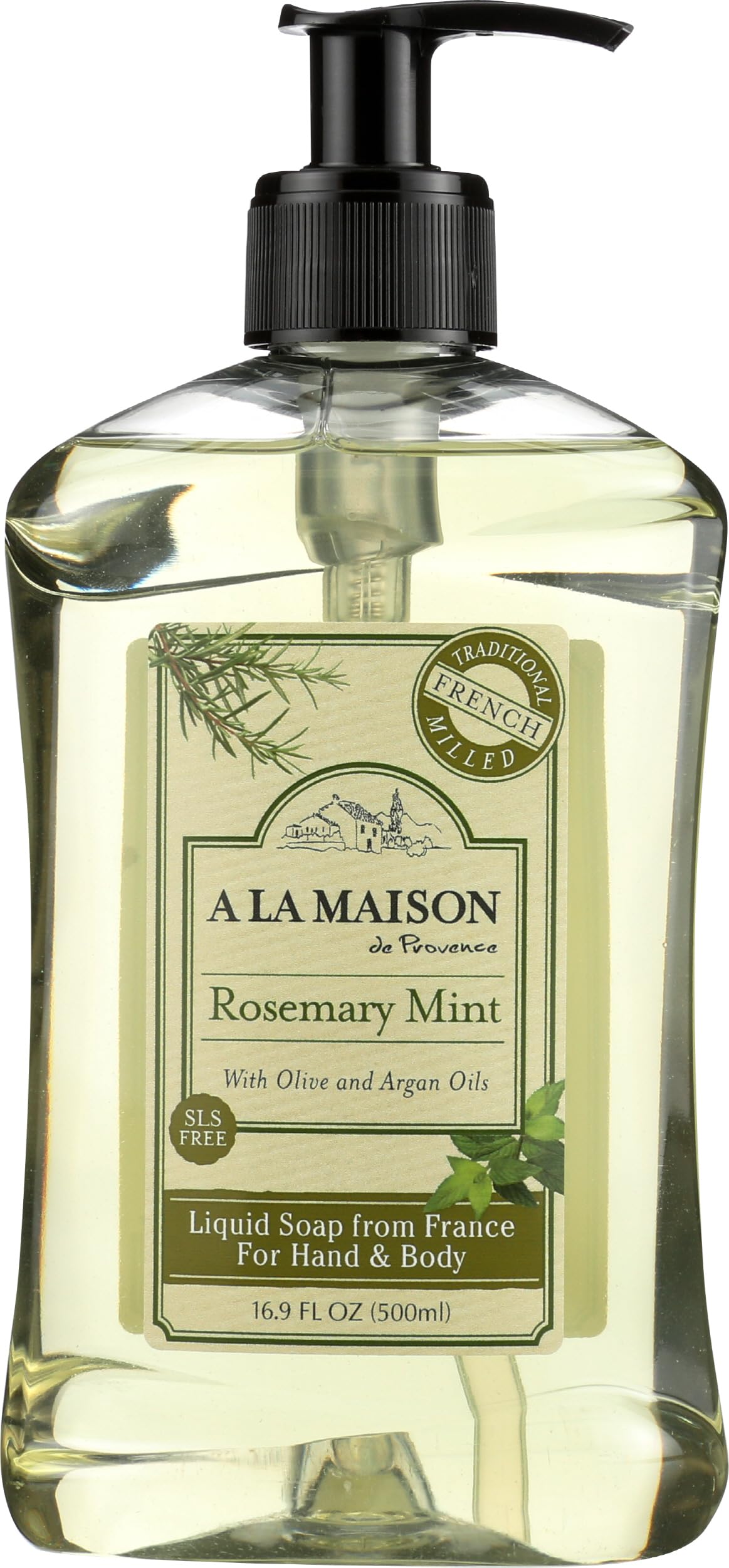 A LA MAISON front packaging showing rosemary mint and volume benefit