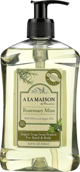A LA MAISON front packaging showing rosemary mint and volume benefit