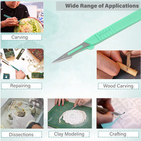 A2Z SCILAB scalpel held by trainee in clinic-style setting showing controlled handling