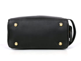 AARON LEATHER GOODS metal studs on bottom preventing scuffs and improving stability