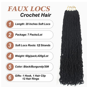 Aayubb close-up of soft loc texture highlighting realistic look