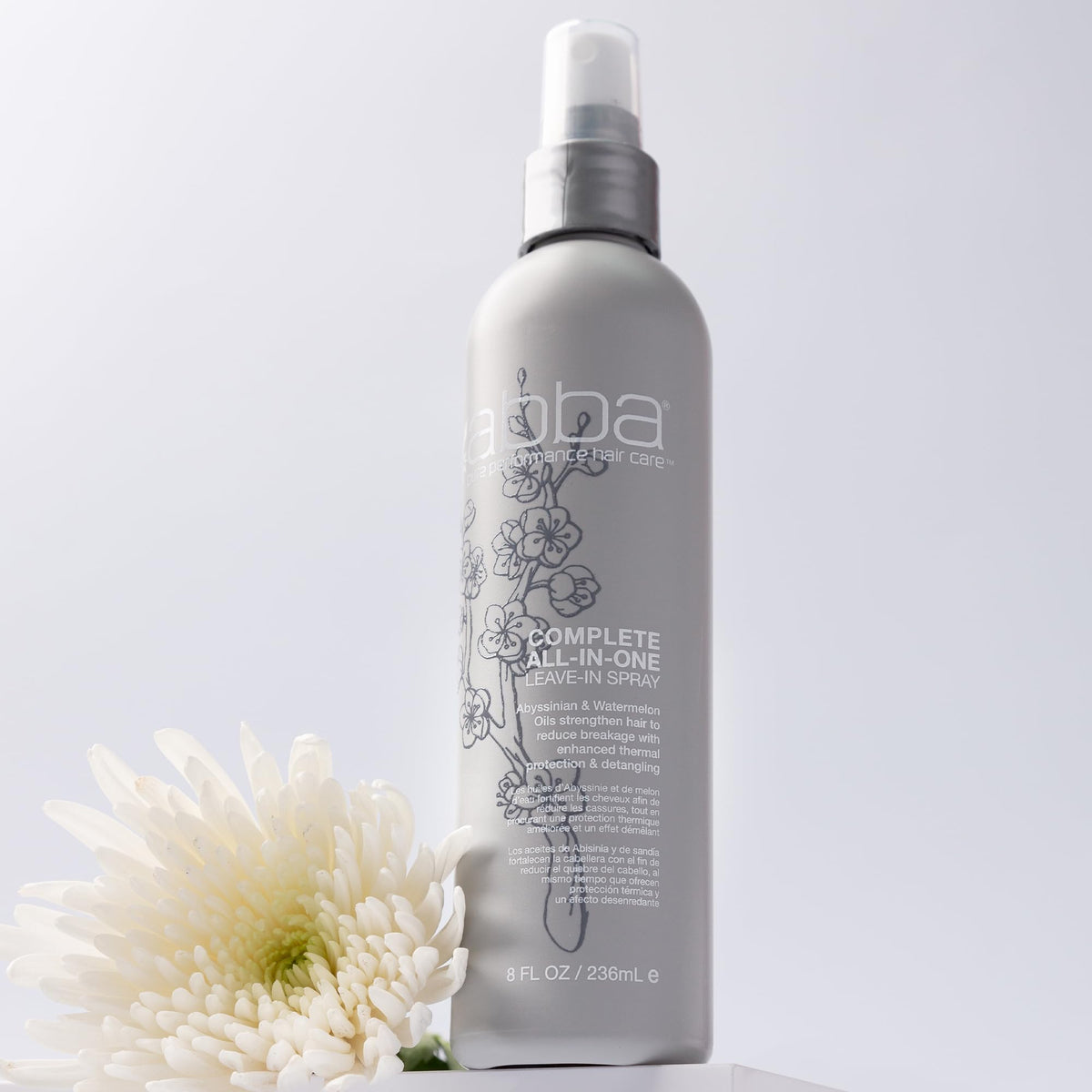 ABBA on hair after use showing smooth, stronger-looking strands and natural movement