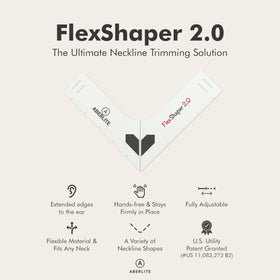 Aberlite FlexShaper close-up of flexible edge, bendable for contour-fitting benefit