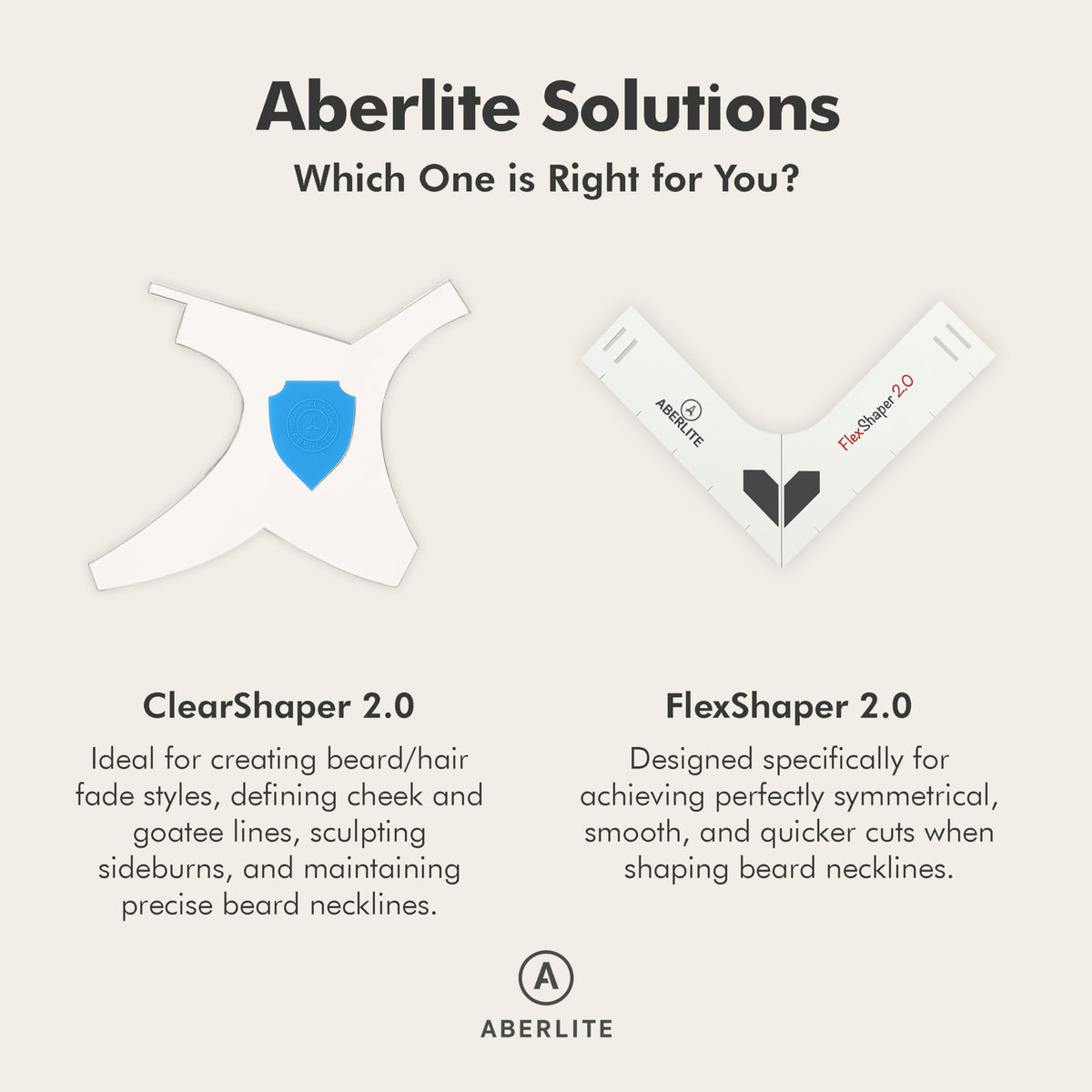 Aberlite FlexShaper on bathroom counter with grooming kit, organized daily routine benefit