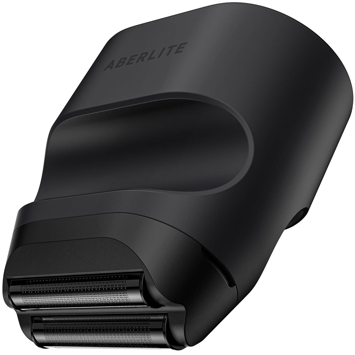 Aberlite Touch 2 front view showing compact shaving head and sleek finish benefit: precise finishing