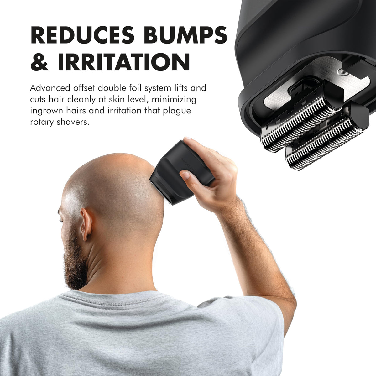 Aberlite Touch 2 grip detail illustrating comfort grooves that improve handling and control