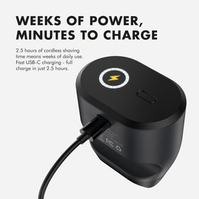 Aberlite Touch 2 USB-C charging port closeup showing fast recharge reliability