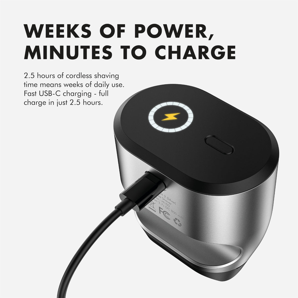 Aberlite Touch 2 USB-C port close-up showing fast charging convenience
